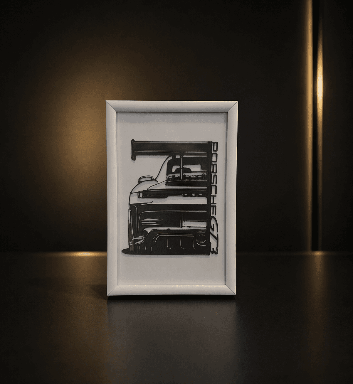 Tablou 3D Porsche GT3 RS — Minimal